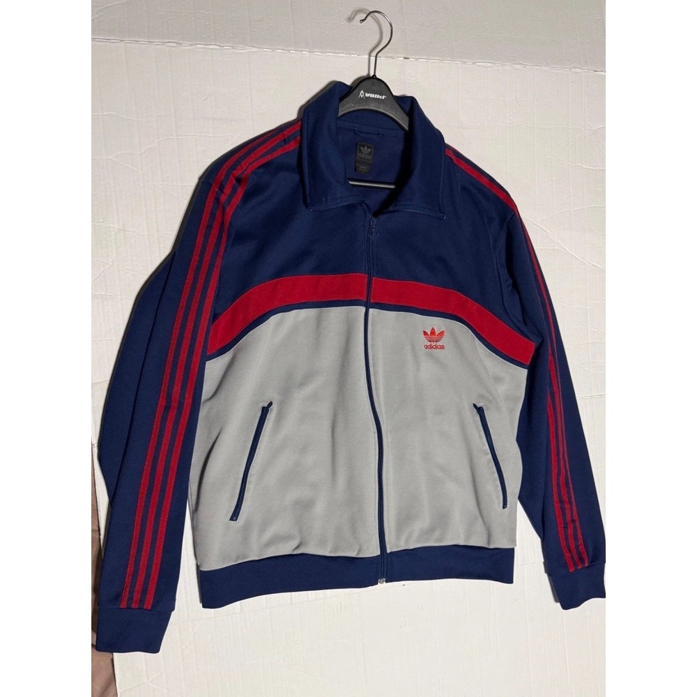 Vintage Adidas 90s Track Jacket Colorblock Retro Trefoil Sportswear XL